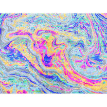 Load image into Gallery viewer, 9&#39;10&quot;x13&#39;7&quot; The Lava, Colorful Hand Knotted Sari Silk With Textured Wool Oriental Rug FWR356820