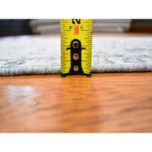 Load image into Gallery viewer, 2&#39;5&quot;x5&#39;10&quot; Ivory Distressed Oushak Pure Silk With Textured Wool Hand Knotted Runner Oriental Rug FWR356904