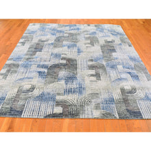 Load image into Gallery viewer, 8&#39;x10&#39;2&quot; The Intertwined Passage, Silk With Textured Wool Hand Knotted Oriental Rug FWR356970