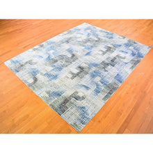 Load image into Gallery viewer, 8&#39;x10&#39;2&quot; The Intertwined Passage, Silk With Textured Wool Hand Knotted Oriental Rug FWR356970