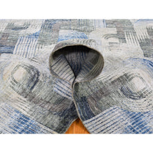 Load image into Gallery viewer, 8&#39;x10&#39;2&quot; The Intertwined Passage, Silk With Textured Wool Hand Knotted Oriental Rug FWR356970