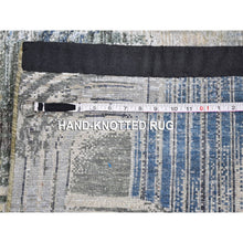Load image into Gallery viewer, 2&#39;6&quot;x8&#39;6&quot; The Intertwined Passage, Silk With Textured Wool Hand Knotted Runner Oriental Rug FWR356988