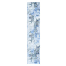 Load image into Gallery viewer, 2&#39;7&quot;x12&#39; THE INTERTWINED PASSAGE, Silk with Textured Wool Hand Knotted Runner Oriental Rug FWR357024