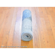 Load image into Gallery viewer, 2&#39;7&quot;x12&#39; The Intertwined Passage, Silk With Textured Wool Hand Knotted Runner Oriental Rug FWR357024