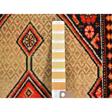Load image into Gallery viewer, 3&#39;2&quot;x15&#39;9&quot; Brown Camel Hair Antique Persian Serab Wide Xl Runner Even Wear Good Condition Pure Wool Hand Knotted Oriental Rug FWR357066