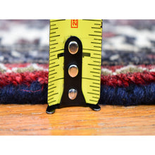 Load image into Gallery viewer, 4&#39;6&quot;x6&#39;6&quot; Navy Blue New Persian Mazlagan Pure Wool Hand Knotted Oriental Rug FWR357402
