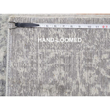 Load image into Gallery viewer, 2&#39;5&quot;x8&#39; Gray Jacquard Hand Loomed Broken Cypress Tree Design Silken Thick And Plush Runner Oriental Rug FWR357414