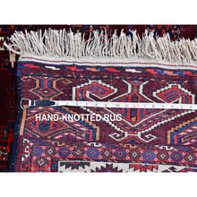 Load image into Gallery viewer, 6&#39;7&quot;x9&#39;6&quot; Red Vintage Turkoman Yomut Bokara Main Rug 300 Kpsi Soft And Supple Pure Wool Hand Knotted Clean Oriental FWR357744