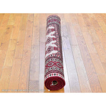 Load image into Gallery viewer, 4&#39;6&quot;x7&#39; New Turkoman Bokara Repetitive Design Pure Wool Hand Knotted Oriental Rug FWR357816