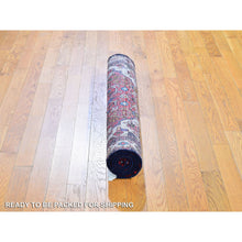 Load image into Gallery viewer, 3&#39;4&quot;x5&#39;3&quot; Red Natural Wool New Persian Hamadan Flower Medallion Tribal Weaving Hand Knotted Oriental Rug FWR358152