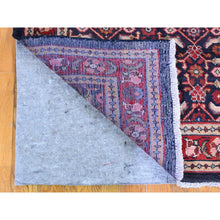 Load image into Gallery viewer, 6&#39;1&quot;x10&#39; Charcoal Black New Persian Mahal With Herati Fish Design All Over Hand Knotted Oriental Rug FWR358182