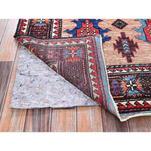 Load image into Gallery viewer, 5&#39;x6&#39;7&quot; Cantaloupe Orange, Afghan Ersari With Turkish Knot, Caucasian Design Revival, Vegetable Dyes, Densely Woven, Hand Knotted, Soft Wool, Oriental Rug FWR3576