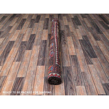 Load image into Gallery viewer, 5&#39;x6&#39;7&quot; Cantaloupe Orange, Afghan Ersari With Turkish Knot, Caucasian Design Revival, Vegetable Dyes, Densely Woven, Hand Knotted, Soft Wool, Oriental Rug FWR3576