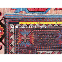 Load image into Gallery viewer, 5&#39;x6&#39;7&quot; Cantaloupe Orange, Afghan Ersari With Turkish Knot, Caucasian Design Revival, Vegetable Dyes, Densely Woven, Hand Knotted, Soft Wool, Oriental Rug FWR3576