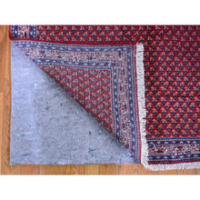 Load image into Gallery viewer, 4&#39;6&quot;x10&#39;9&quot; Vintage Persian Serab Runner All Over Repetitive Design Natural Wool Hand Knotted Good Condition Clean Oriental Rug FWR358218