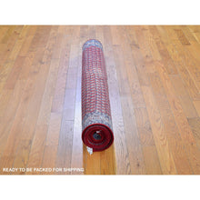 Load image into Gallery viewer, 4&#39;6&quot;x10&#39;9&quot; Vintage Persian Serab Runner All Over Repetitive Design Natural Wool Hand Knotted Good Condition Clean Oriental Rug FWR358218