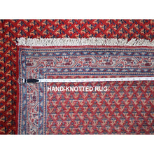 Load image into Gallery viewer, 4&#39;6&quot;x10&#39;9&quot; Vintage Persian Serab Runner All Over Repetitive Design Natural Wool Hand Knotted Good Condition Clean Oriental Rug FWR358218