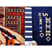 Load image into Gallery viewer, 3&#39;x4&#39;10&quot; Pictorial Afghan Baluch With Cars And Buildings Natural Wool Hand Knotted Oriental Rug FWR358272