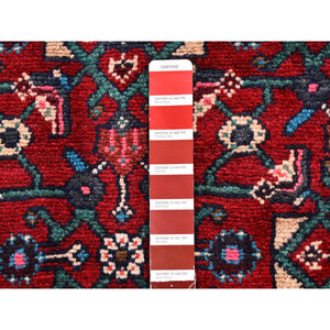 3'6"x6'3" Vintage Persian Bakhtiar Herati Fish All Over Design Hand Knotted Oriental Rug FWR358302
