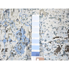 Load image into Gallery viewer, 8&#39;x10&#39;4&quot; Distressed Oushak Pure Silk With Textured Wool Hand Knotted Oriental Rug FWR358344