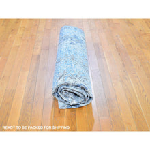 Load image into Gallery viewer, 8&#39;x10&#39;4&quot; Distressed Oushak Pure Silk With Textured Wool Hand Knotted Oriental Rug FWR358344