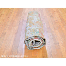 Load image into Gallery viewer, 9&#39;x12&#39;3&quot; Real Pure Silk Colorful Abstract Design Hand Knotted Oriental Rug FWR358350