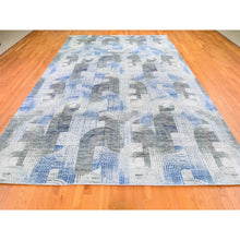 Load image into Gallery viewer, 10&#39;x14&#39;3&quot; The Intertwined Passage, Silk With Textured Wool Hand Knotted Oriental Rug FWR358410
