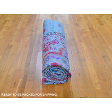 Load image into Gallery viewer, 9&#39;9&quot;x13&#39;8&quot; Sari Silk And Textured Wool Colorful Maharaja Design Hand Knotted Oriental Rug FWR358416