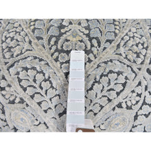Load image into Gallery viewer, 4&#39;x6&#39;3&quot; Tree Of Life Meditation Design Silk With Textured Wool Hand Knotted Oriental Rug FWR358470
