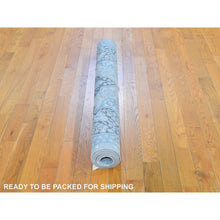 Load image into Gallery viewer, 4&#39;x6&#39;3&quot; Tree Of Life Meditation Design Silk With Textured Wool Hand Knotted Oriental Rug FWR358470