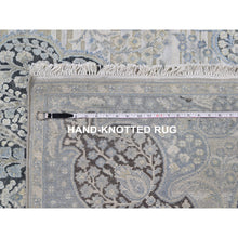 Load image into Gallery viewer, 4&#39;x6&#39;3&quot; Tree Of Life Meditation Design Silk With Textured Wool Hand Knotted Oriental Rug FWR358470