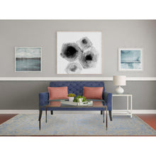Load image into Gallery viewer, 5&#39;10&quot;x9&#39; Blue Jacquard Hand Loomed Broken Cypress Tree Design Silken Thick And Plush Oriental Rug FWR358572