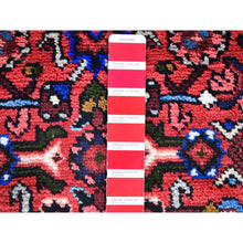 Load image into Gallery viewer, 3&#39;6&quot;x5&#39;1&quot; Red Natural Wool New Persian Hamadan Flower Medallion Design Hand Knotted Oriental Rug FWR359088