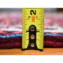 Load image into Gallery viewer, 3&#39;6&quot;x5&#39;1&quot; Red Natural Wool New Persian Hamadan Flower Medallion Design Hand Knotted Oriental Rug FWR359088