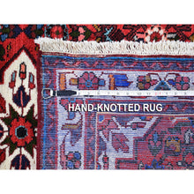 Load image into Gallery viewer, 3&#39;6&quot;x5&#39;1&quot; Red Natural Wool New Persian Hamadan Flower Medallion Design Hand Knotted Oriental Rug FWR359088