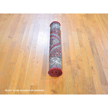 Load image into Gallery viewer, 3&#39;8&quot;x6&#39;5&quot; New Persian Malayer With Abrash Geometric Design Pure Wool Hand Knotted Oriental Rug FWR359106