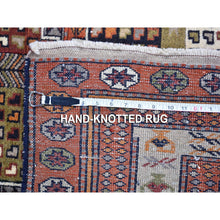 Load image into Gallery viewer, 4&#39;x5&#39;10&quot; Medium Gray, Hand Knotted, Afghan Angora Oushak with All Over Leaf Design, Natural Dyes, 100% Wool, Oriental Rug FWR122934