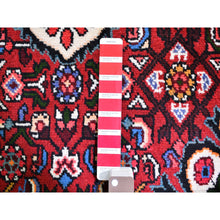 Load image into Gallery viewer, 3&#39;3&quot;x4&#39;7&quot; Red New Persian Hamadan Flower Medallion Design Hand Knotted Oriental Rug FWR359592