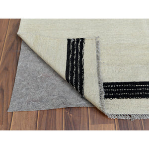8'2"x10' Hand Woven Avant-Garde Design Flat Weave Kilim Handspun Wool Reversible Oriental Rug FWR360432