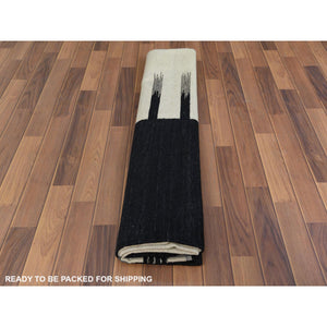 8'2"x10' Hand Woven Avant-Garde Design Flat Weave Kilim Handspun Wool Reversible Oriental Rug FWR360432