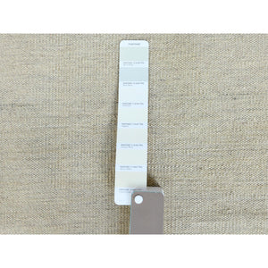 6'3"x9' Avant-garde Design With Open Field Flat Weave Kilim Pure Wool Reversible Hand Woven Oriental Rug FWR360492