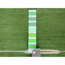 Load image into Gallery viewer, 8&#39;3&quot;x10&#39;1&quot; Hand Woven Stripe Design Flat Weave Kilim Pure Wool Reversible Oriental Rug FWR360564