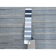 Load image into Gallery viewer, 12&#39;1&quot;x15&#39; Hand Woven Flat Weave Kilim Pure Nomadic Stripe Design Wool Reversible Over Size Oriental Rug FWR360642