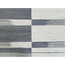 Load image into Gallery viewer, 8&#39;5&quot;x10&#39;1&quot; Flat Weave  Kilim Pure Wool Hand Woven Reversible Oriental Avant-garde Stripe Design Rug FWR360720