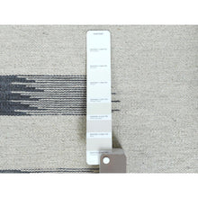 Load image into Gallery viewer, 8&#39;2&quot;x9&#39;10&quot; Hand Woven Avant-garde Stripe Design Flat Weave Kilim Organic Wool Reversible Oriental Rug FWR360726
