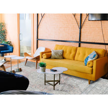 Load image into Gallery viewer, 6&#39;2&quot;x9&#39;7&quot; Red Clean Natural Wool Shabby Chic Distressed Old Persian Tabriz Medallion Design Hand Knotted Oriental Rug FWR361116