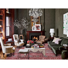 Load image into Gallery viewer, 9&#39;10&quot;x13&#39;5&quot; Terracotta Red Super Kazak Khorjin Design Hand Knotted Organic Wool Oriental Rug FWR366780