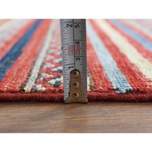 Load image into Gallery viewer, 9&#39;10&quot;x13&#39;5&quot; Terracotta Red Super Kazak Khorjin Design Hand Knotted Organic Wool Oriental Rug FWR366780