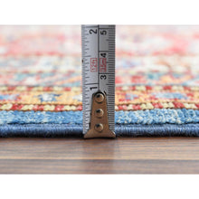 Load image into Gallery viewer, 9&#39;2&quot;x11&#39;10&quot; Denim Blue Caucasian Design Super Kazak Soft Organic Wool Hand Knotted Oriental Rug FWR366882