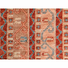 Load image into Gallery viewer, 6&#39;2&quot;x8&#39;8&quot; Colorful Super Kazak With Shawl Design Hand Knotted Vibrant Pure Wool Oriental Rug FWR366936